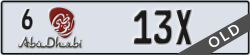 abu dhabi - code - 6 - number -13X