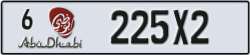 abu dhabi - code - 6 - number -225X2