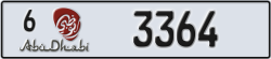 abu dhabi - code - 6 - number -3364