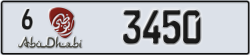 abu dhabi - code - 6 - number -3450