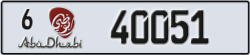 abu dhabi - code - 6 - number -40051
