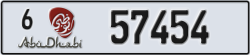 abu dhabi - code - 6 - number -57454