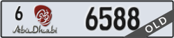 abu dhabi - code - 6 - number -6588