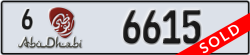 abu dhabi - code - 6 - number -6615