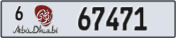 abu dhabi - code - 6 - number -67471