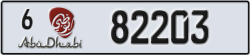 abu dhabi - code - 6 - number -82203