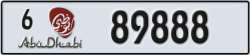 abu dhabi - code - 6 - number -89888