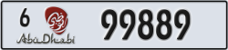 abu dhabi - code - 6 - number -99889