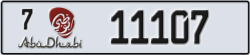 abu dhabi - code - 7 - number -11107