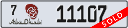abu dhabi - code - 7 - number -11107