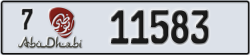 abu dhabi - code - 7 - number -11583