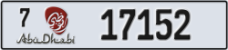 abu dhabi - code - 7 - number -17152