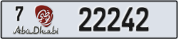 abu dhabi - code - 7 - number -22242