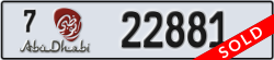 abu dhabi - code - 7 - number -22881
