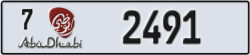 abu dhabi - code - 7 - number -2491