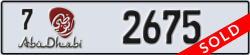 abu dhabi - code - 7 - number -2675