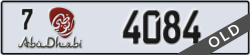 abu dhabi - code - 7 - number -4084