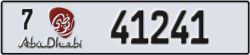 abu dhabi - code - 7 - number -41241