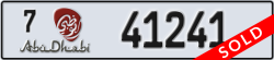 abu dhabi - code - 7 - number -41241