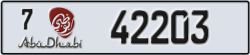 abu dhabi - code - 7 - number -42203