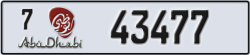 abu dhabi - code - 7 - number -43477