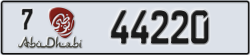 abu dhabi - code - 7 - number -44220