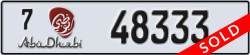 abu dhabi - code - 7 - number -48333