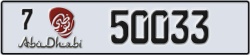 abu dhabi - code - 7 - number -50033
