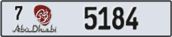 abu dhabi - code - 7 - number -5184