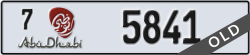 abu dhabi - code - 7 - number -5841
