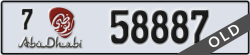 abu dhabi - code - 7 - number -58887
