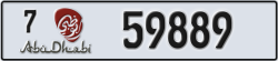abu dhabi - code - 7 - number -59889