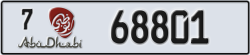 abu dhabi - code - 7 - number -68801