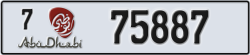 abu dhabi - code - 7 - number -75887