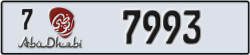 abu dhabi - code - 7 - number -7993