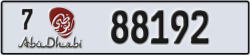 abu dhabi - code - 7 - number -88192