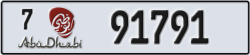 abu dhabi - code - 7 - number -91791