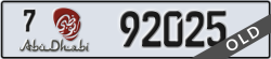 abu dhabi - code - 7 - number -92025