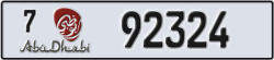 abu dhabi - code - 7 - number -92324