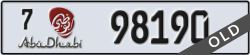 abu dhabi - code - 7 - number -98190