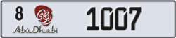 abu dhabi - code - 8 - number -1007
