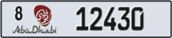 abu dhabi - code - 8 - number -12430