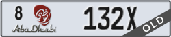abu dhabi - code - 8 - number -132X