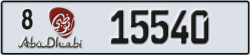 abu dhabi - code - 8 - number -15540