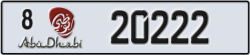 abu dhabi - code - 8 - number -20222