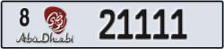 abu dhabi - code - 8 - number -21111