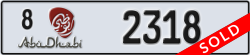 abu dhabi - code - 8 - number -2318