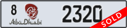 abu dhabi - code - 8 - number -2320