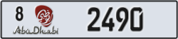 abu dhabi - code - 8 - number -2490