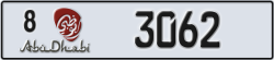 abu dhabi - code - 8 - number -3062